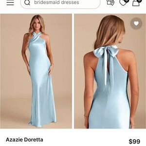 Azazie Doretta Sky Blue Dress